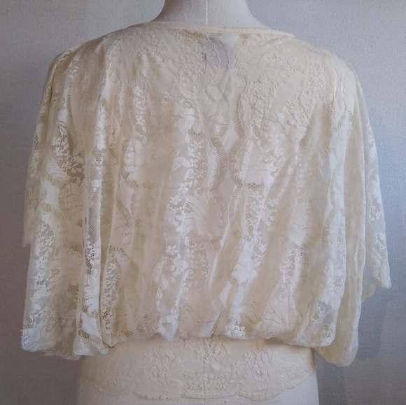 Free People Lace Blouson Crop Top - Picture 4 of 11